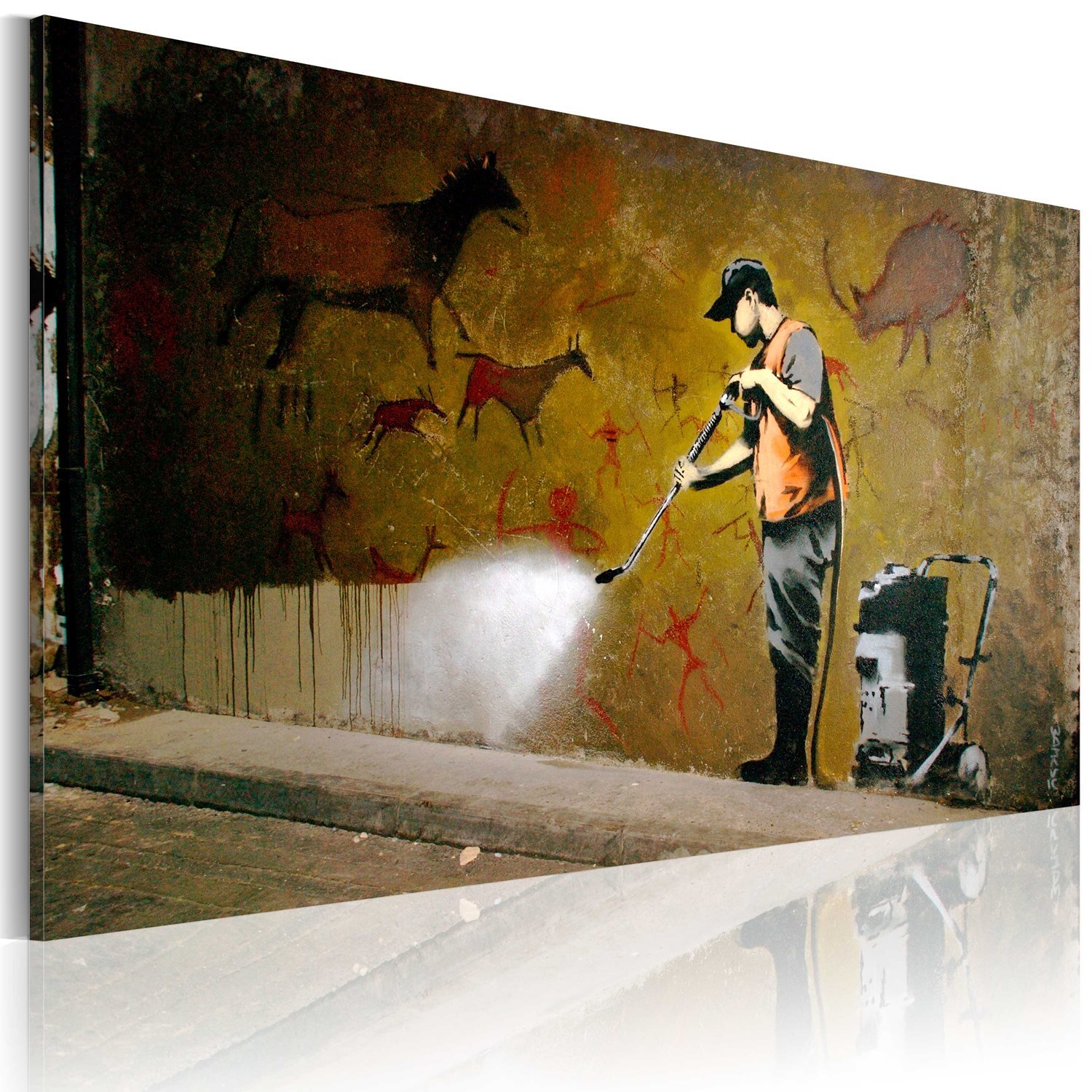 Πίνακας – Whitewashing Lascaux (Banksy) 60×40