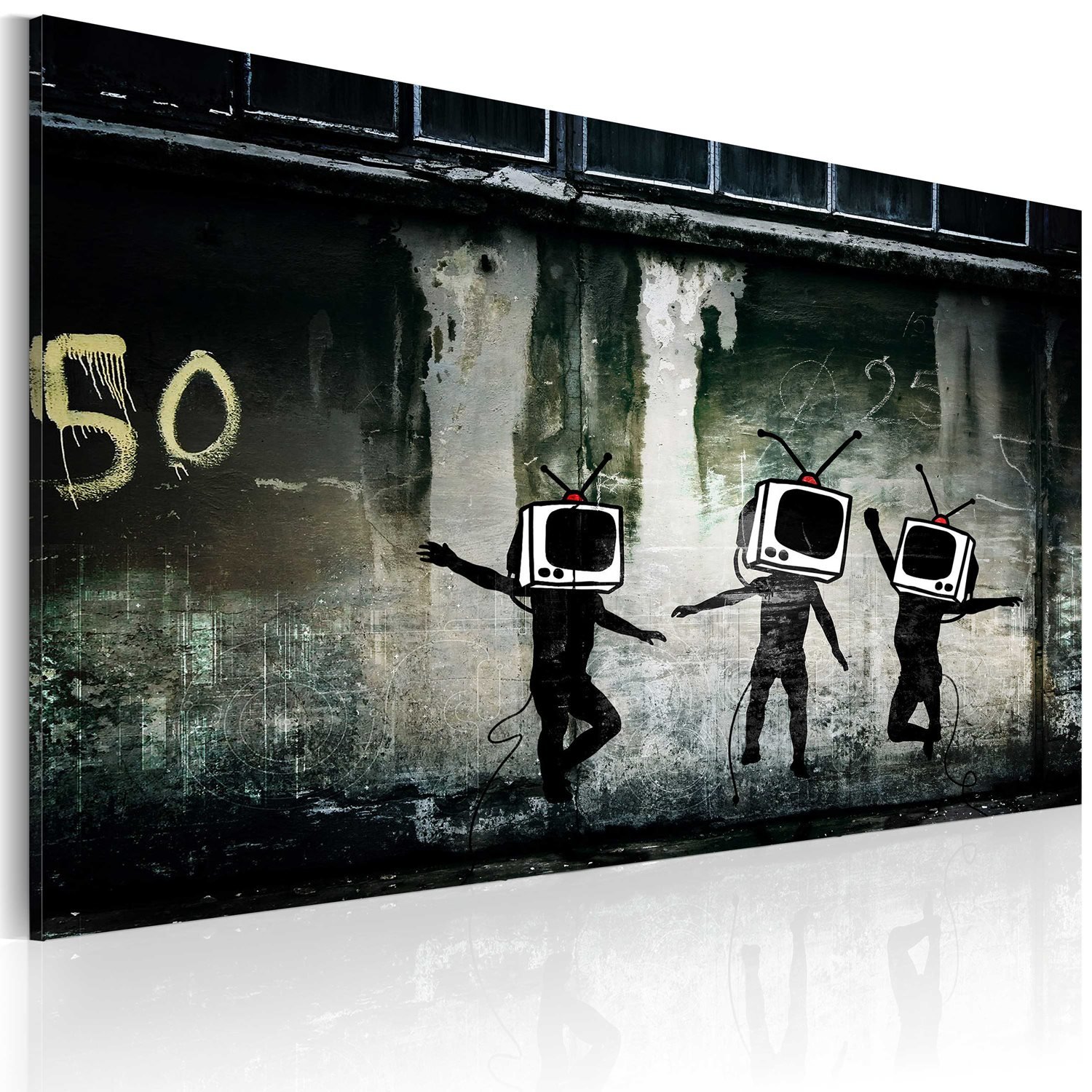 PoliHome Πίνακας - TV heads dance (Banksy) 60x40