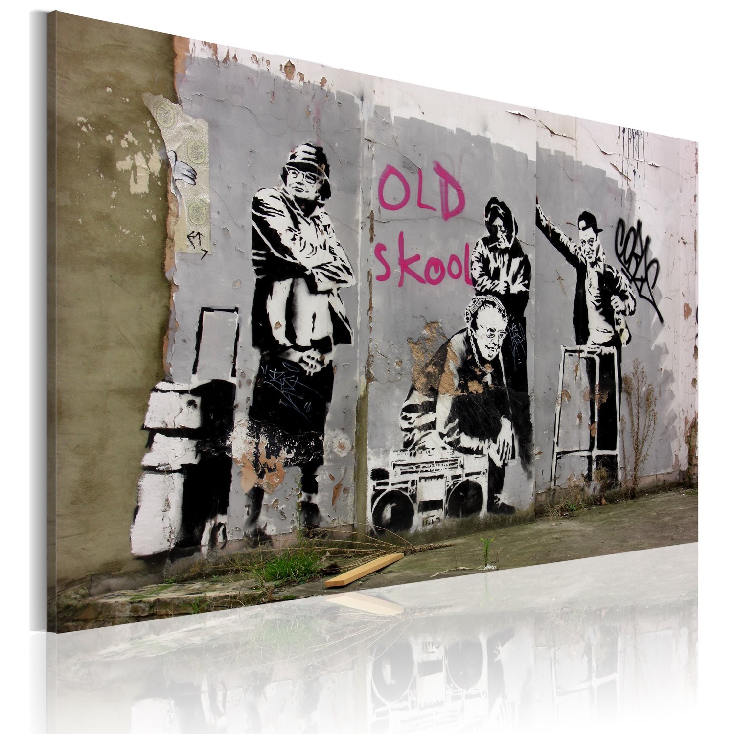 Πίνακας – Old school (Banksy) 60×40