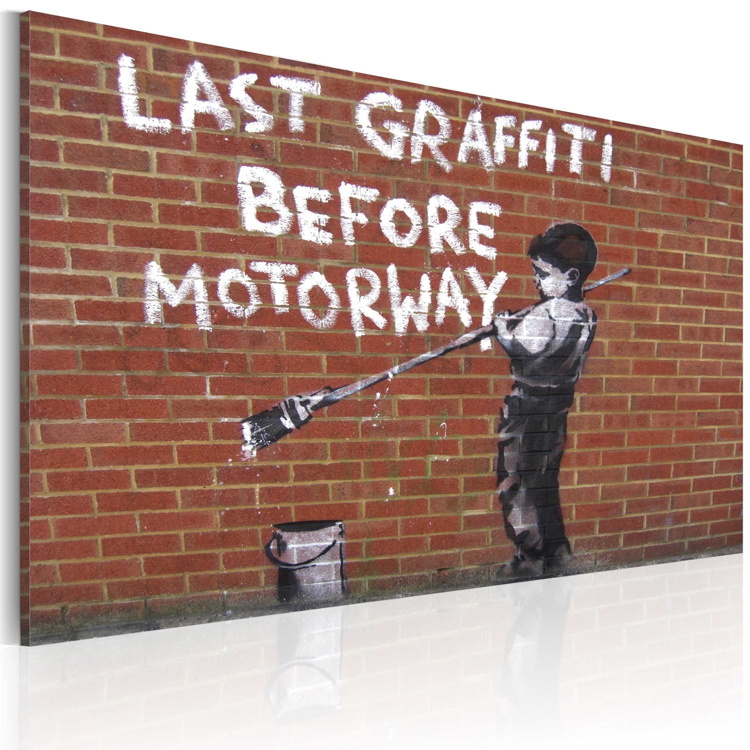 Πίνακας – Last graffiti before motorway (Banksy) 60×40