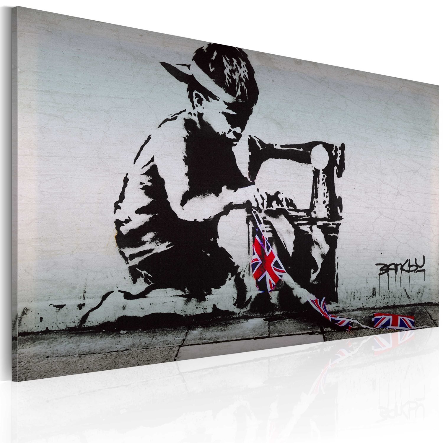 Πίνακας – Union Jack Kid (Banksy) 60×40