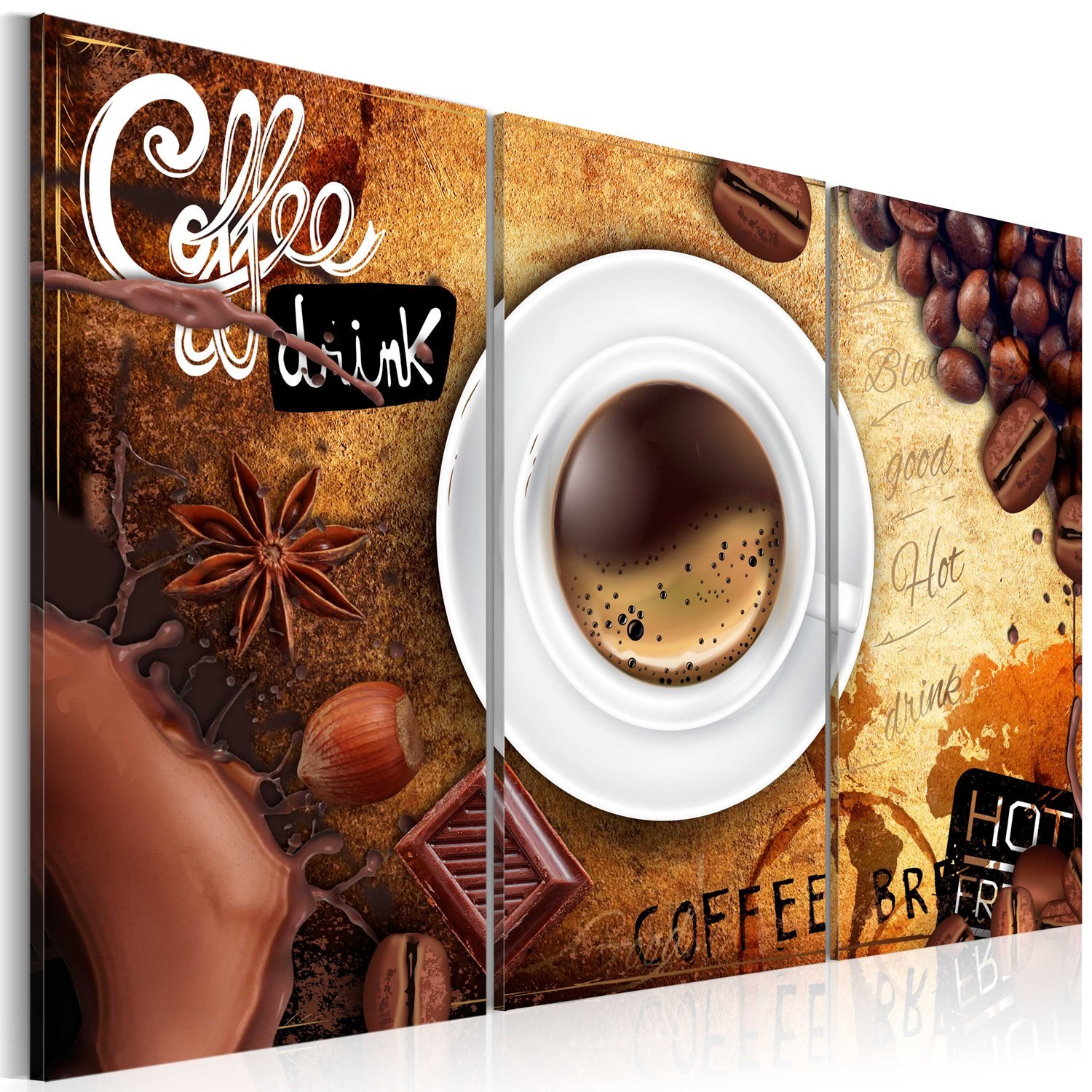 PoliHome Πίνακας - Cup of coffee 120x80