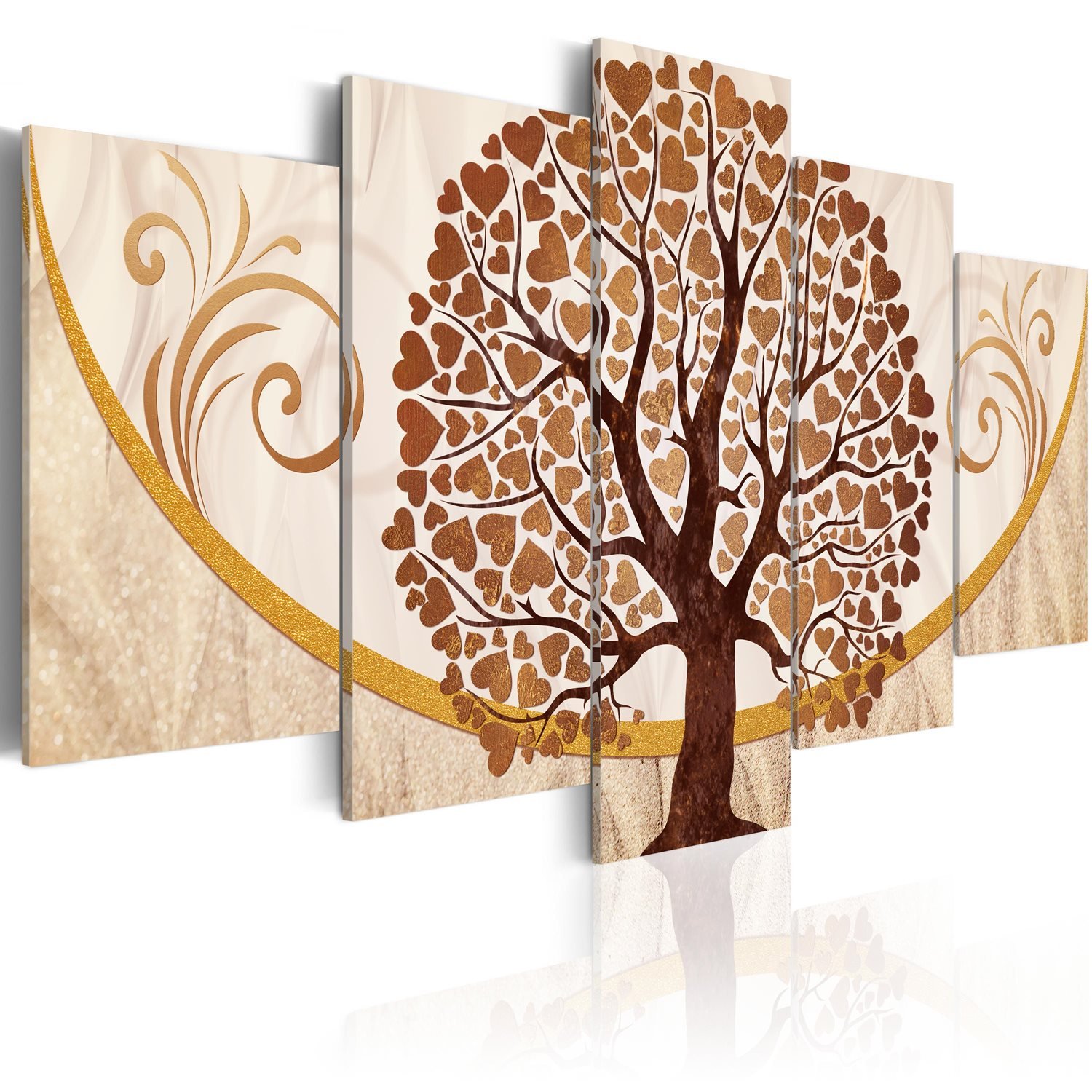 PoliHome Πίνακας - The Golden Tree of Love 100x50