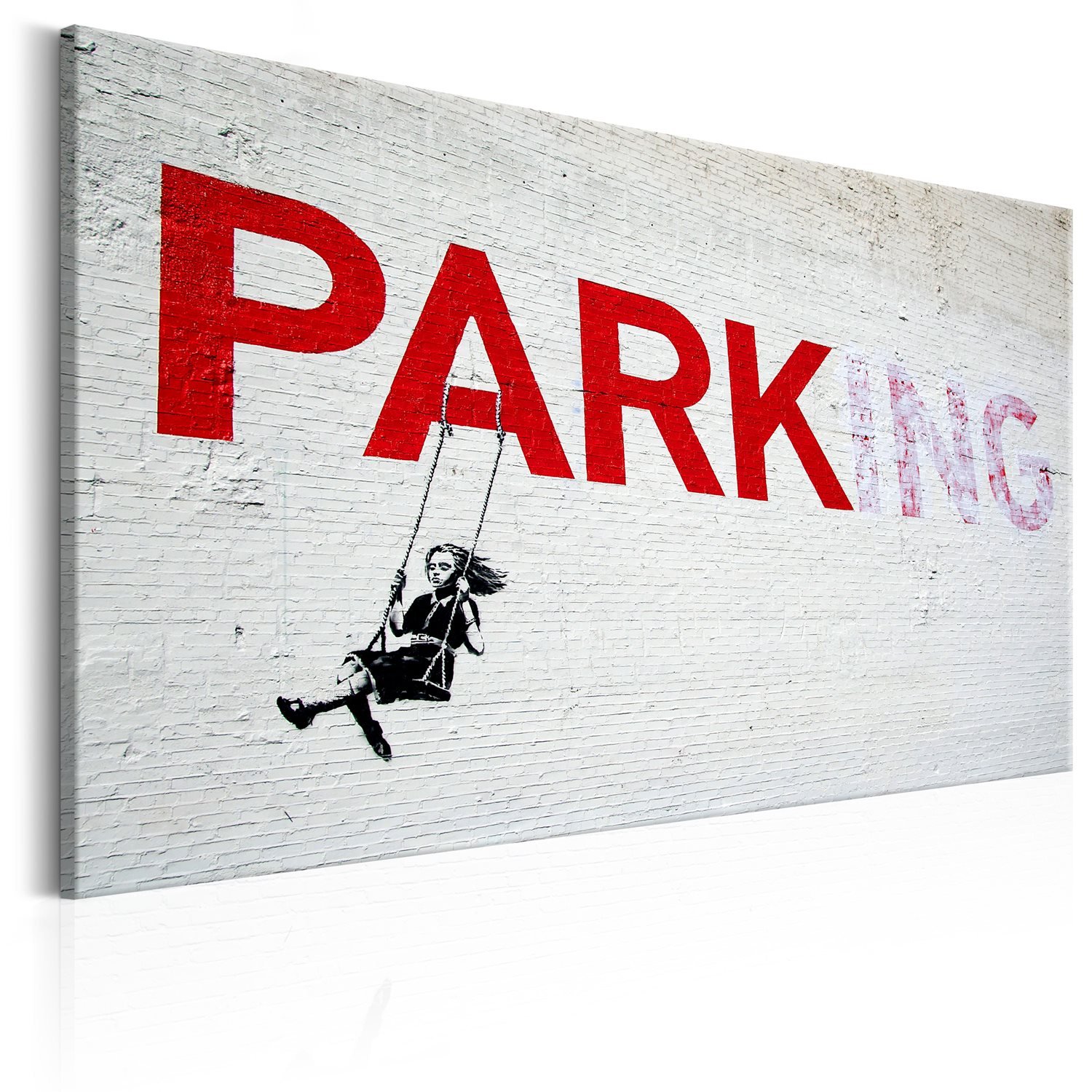 PoliHome Πίνακας - Parking Girl Swing by Banksy 120x80