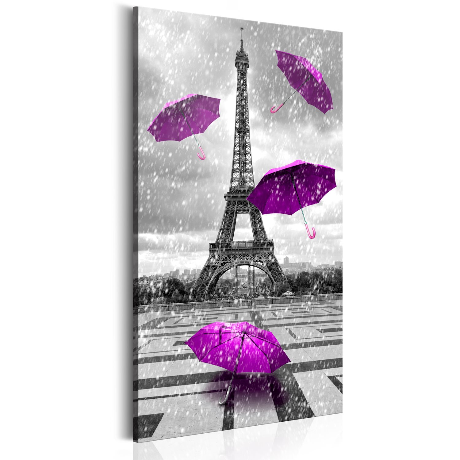 Πίνακας – Paris: Purple Umbrellas 60×120