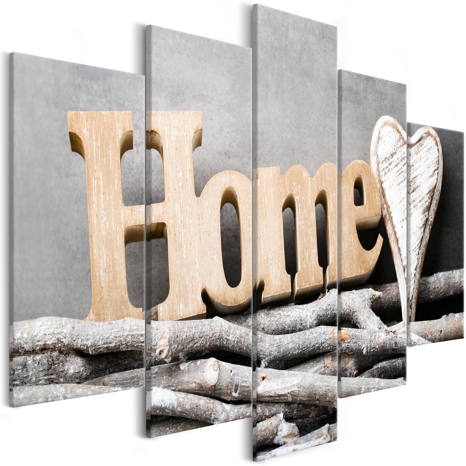 Πίνακας – Home on Branches (5 Parts) Wide 225×100