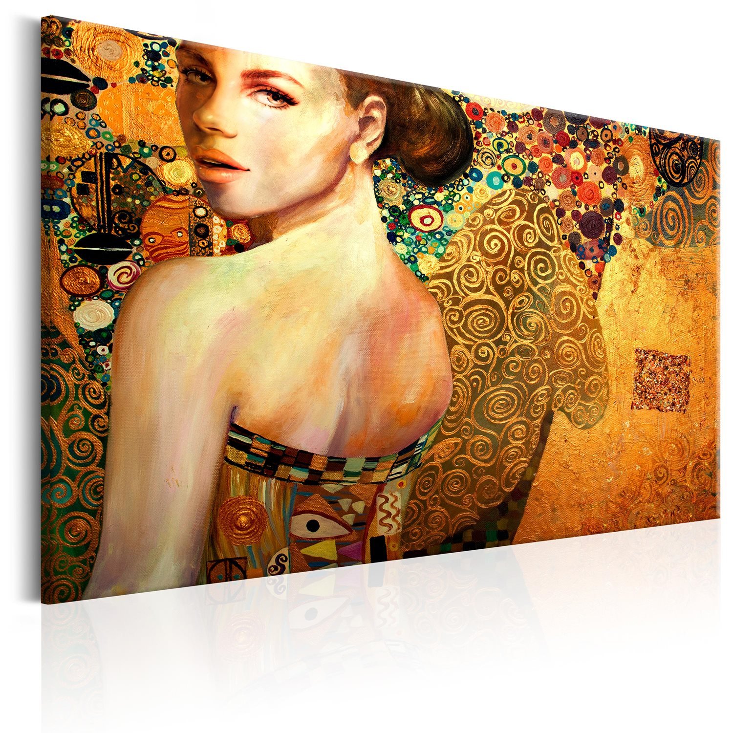 PoliHome Πίνακας - Golden Lady 120x80
