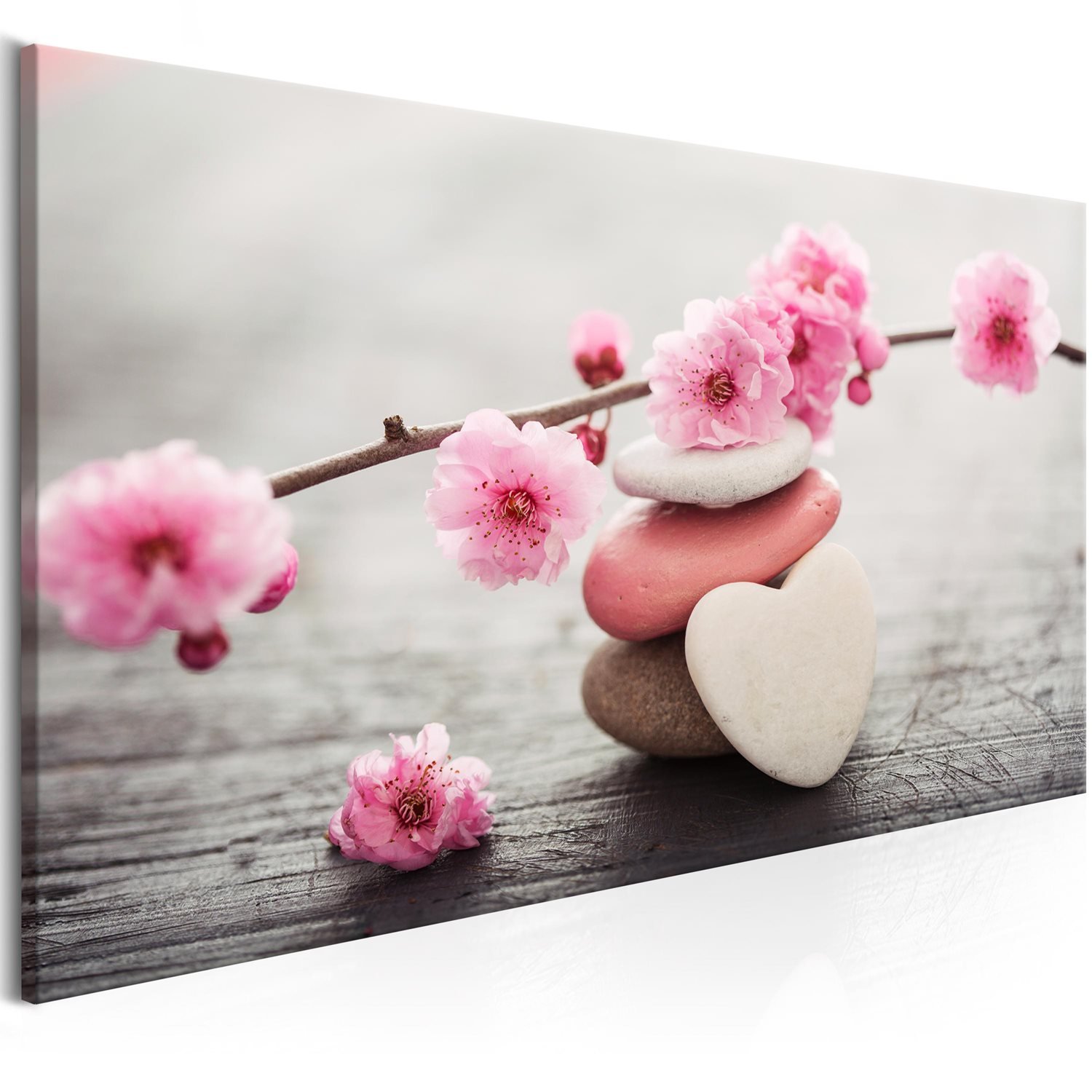 PoliHome Πίνακας - Tricoloured Pebbles (1 Part) Wide 100x45