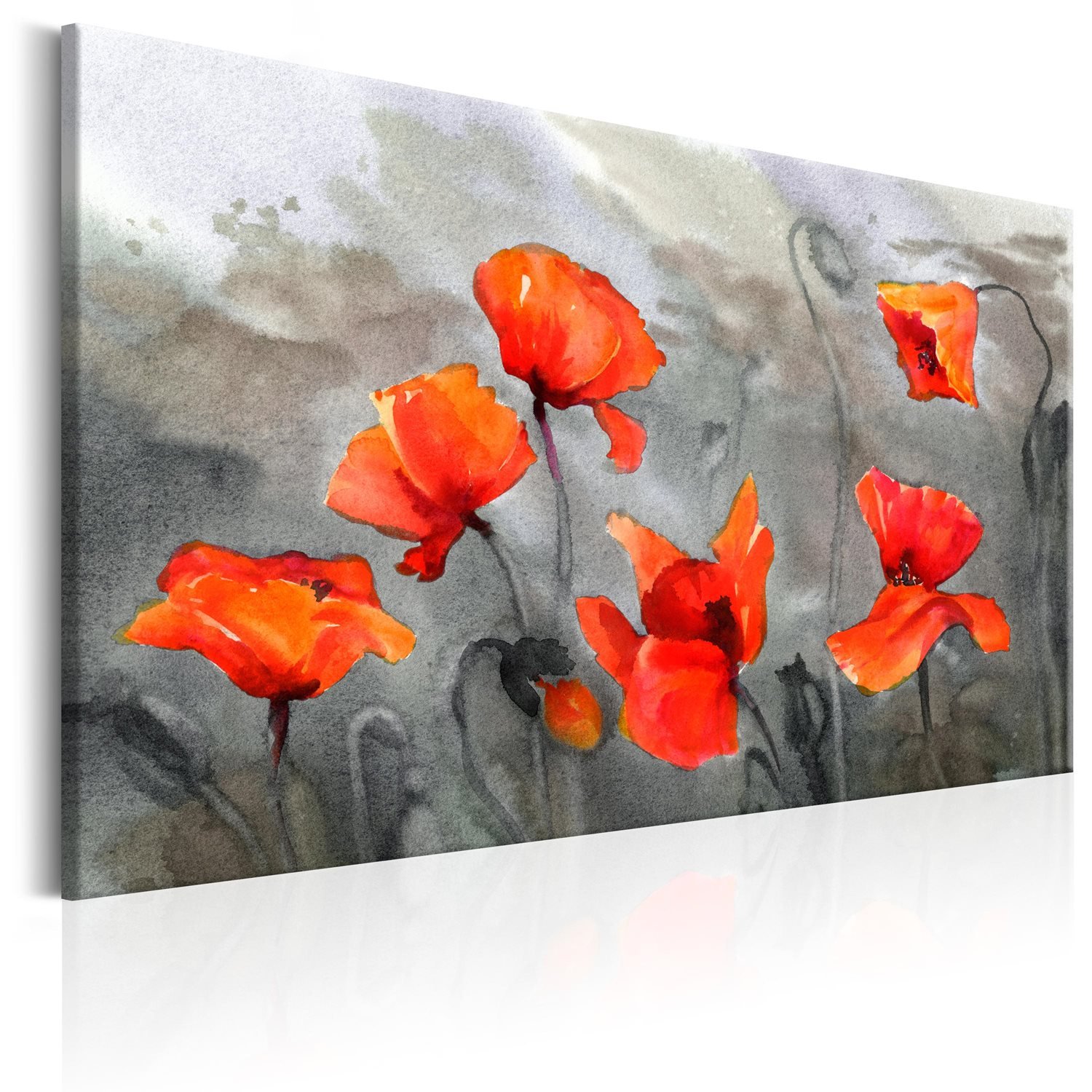 PoliHome Πίνακας - Poppies (Watercolour) 90x60