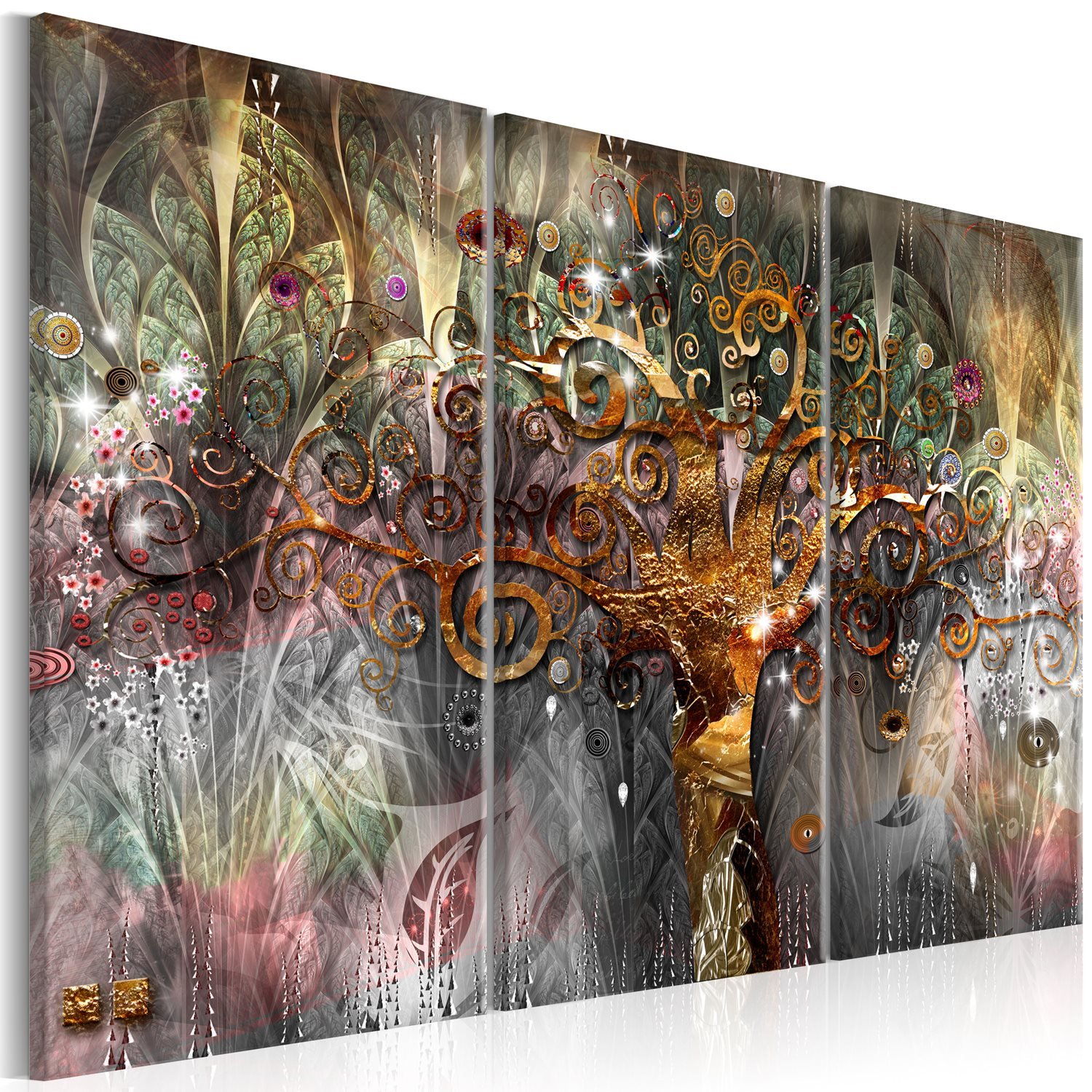 PoliHome Πίνακας - Golden Tree I 120x80