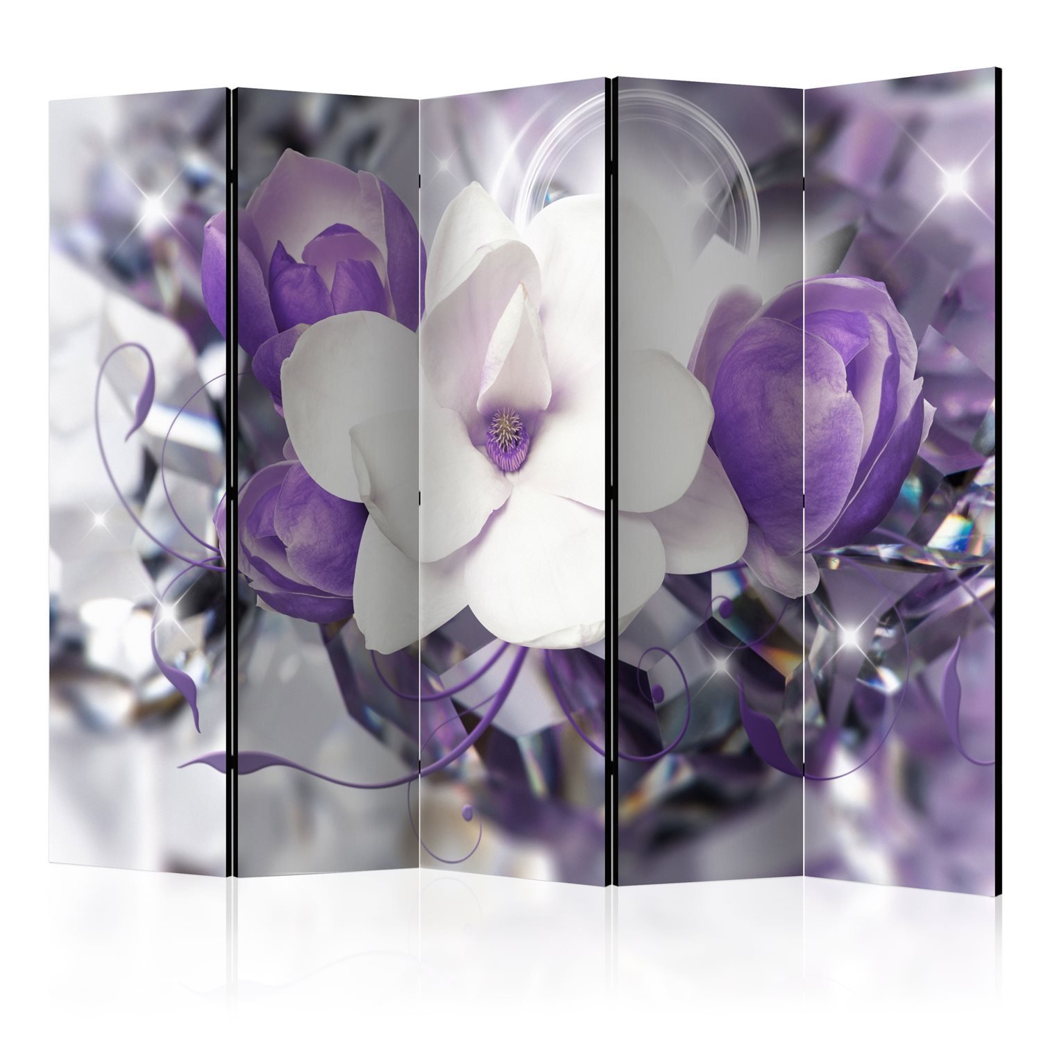 PoliHome Διαχωριστικό με 5 τμήματα - Purple Empress II [Room Dividers] 225x172