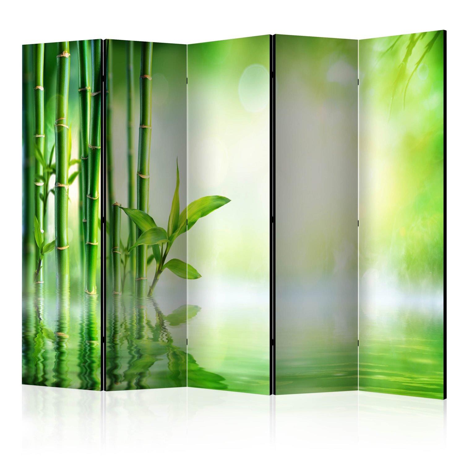 PoliHome Διαχωριστικό με 5 τμήματα - Green Bamboo II [Room Dividers] 225x172