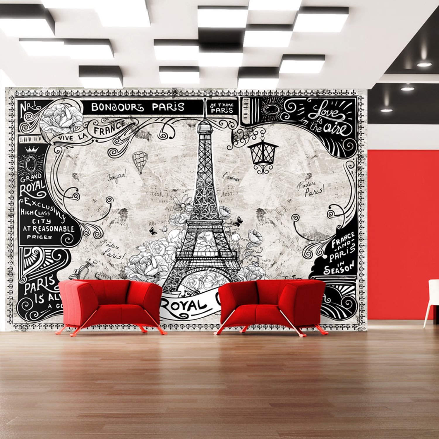 PoliHome Φωτοταπετσαρία - Bonjour Paris 100x70