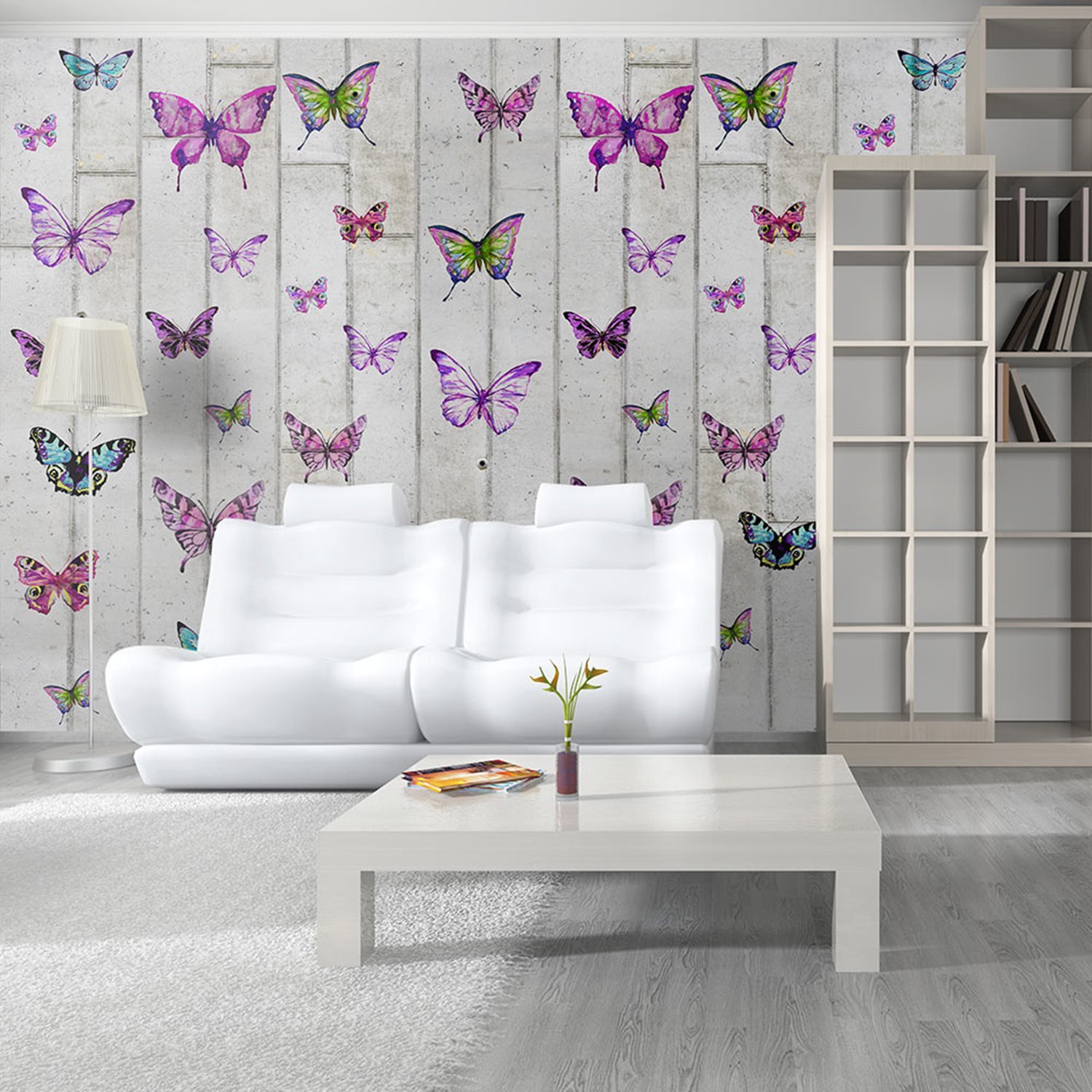 Φωτοταπετσαρία – Butterflies and Concrete 50×1000