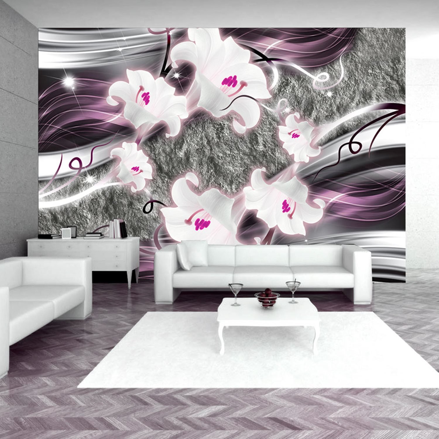 PoliHome Φωτοταπετσαρία - Dance of charmed lilies 250x175