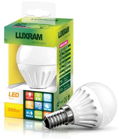 Λαμπτήρας LED E14 Sphere 3.5W 3000K