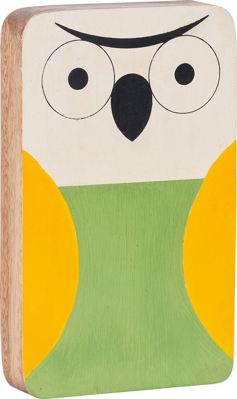 Διακοσμητική φιγούρα Owl Green/Yellow