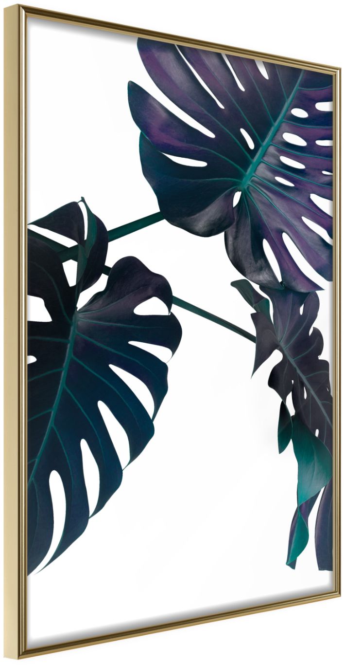 PoliHome Αφίσα - Evergreen Monstera - 30x45 - Χρυσό - Χωρίς πασπαρτού