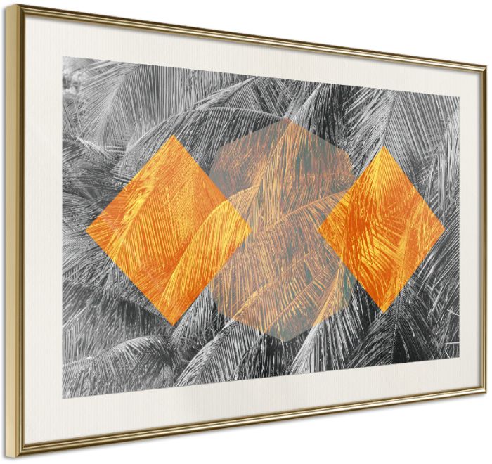 PoliHome Αφίσα - Agent Orange - 60x40 - Χρυσό - Με πασπαρτού