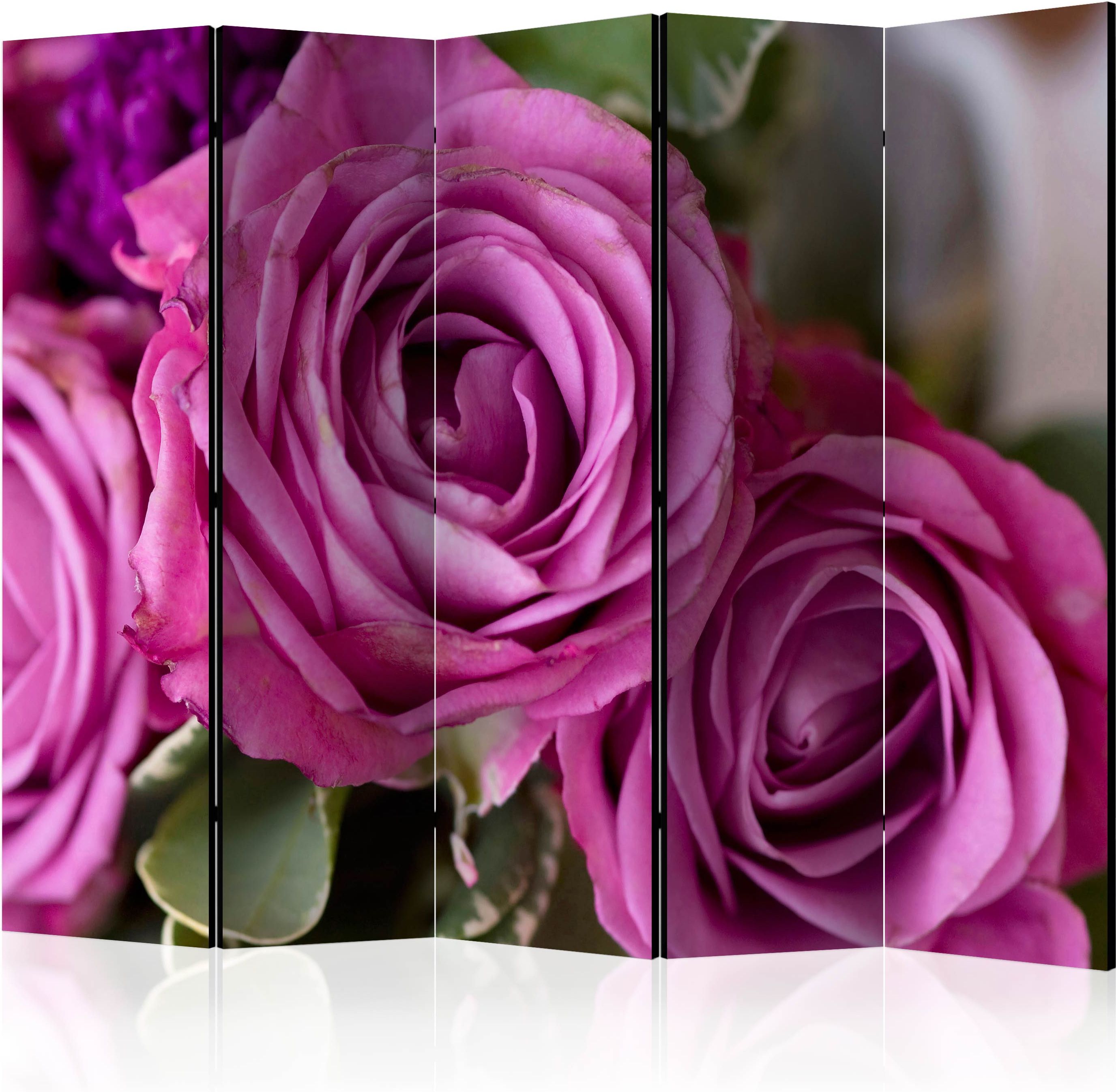 Διαχωριστικό με 5 τμήματα – Bunch of lila flowers II [Room Dividers]