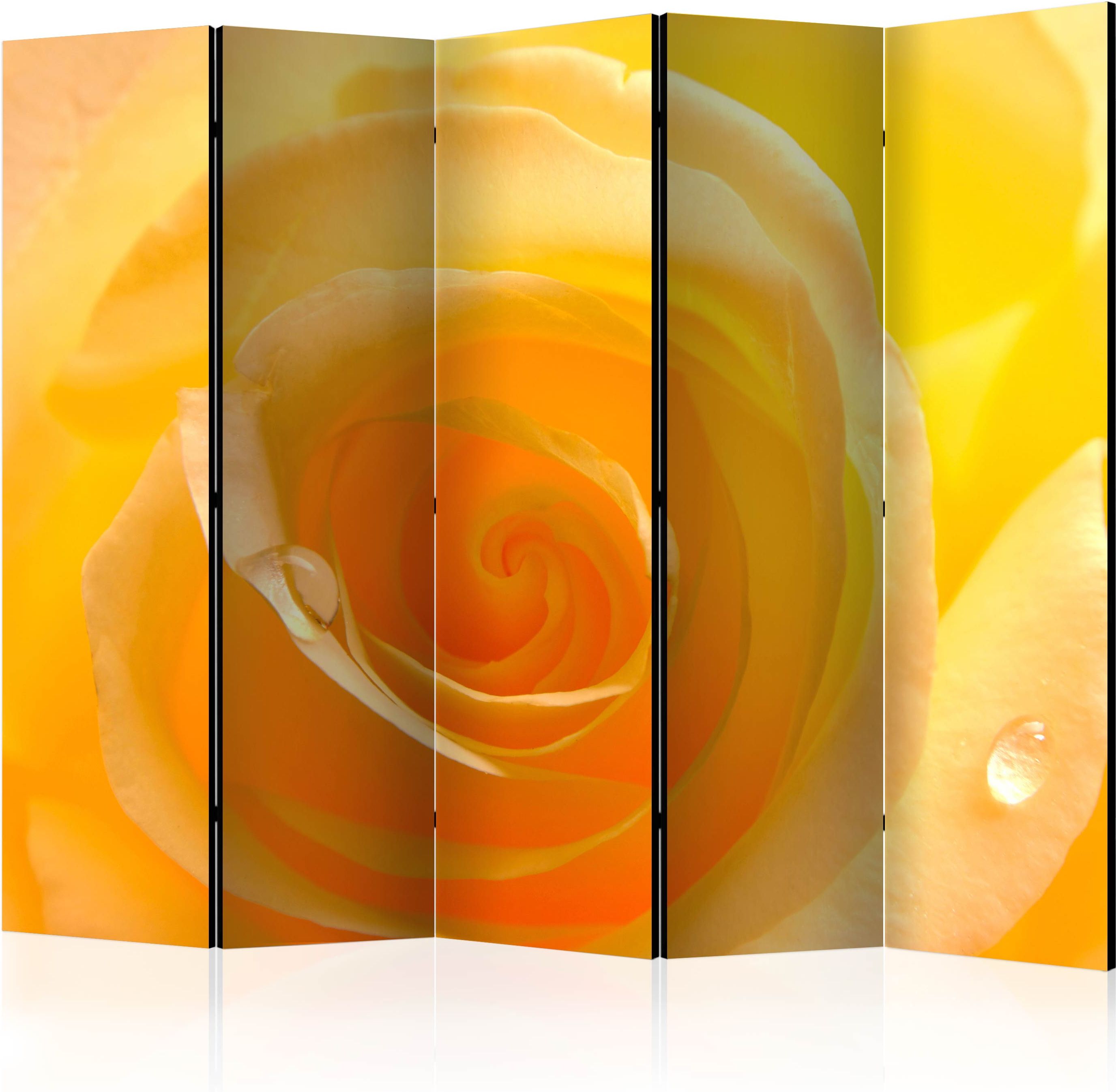 PoliHome Διαχωριστικό με 5 τμήματα - Yellow rose II [Room Dividers]