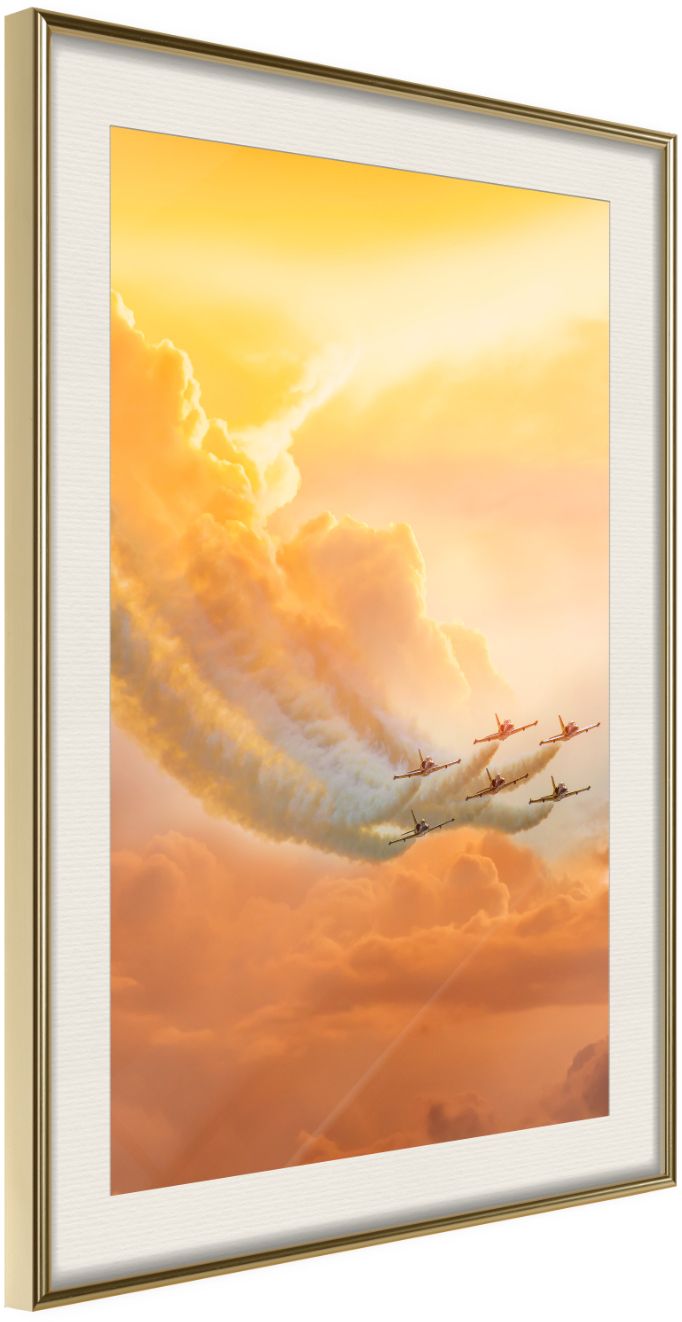 Αφίσα - Flight Formation - 20x30 - Χρυσό - Με πασπαρτού 161748689
