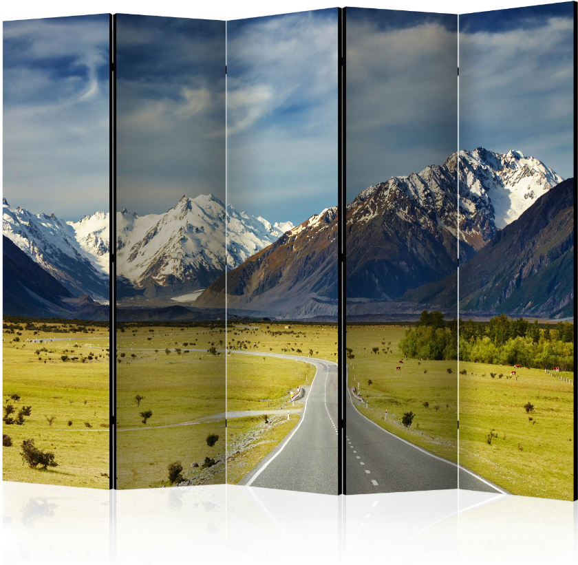 PoliHome Διαχωριστικό με 5 τμήματα - Southern Alps, New Zealand II [Room Dividers]