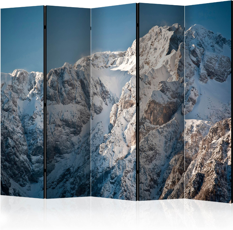 Διαχωριστικό με 5 τμήματα – Winter in the Alps II [Room Dividers]