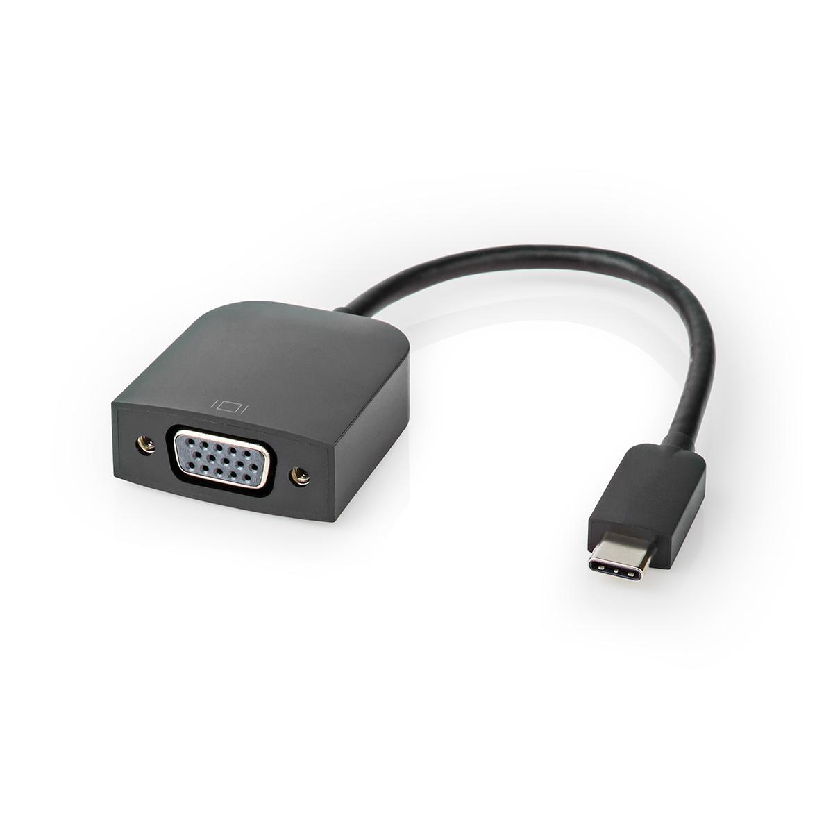 PoliHome Μετατροπέας USB 3.1 Type C σε VGA Nedis CCGP64852BK02