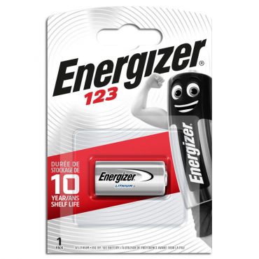 Lithium battery / photo Energizer EL123AP 3V