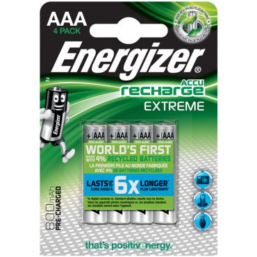 Επαναφορτιζόμενες μπαταρίες Energizer Extreme AAA-HR03 800mAh Ni-MH 1.2V