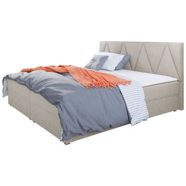 Επενδυμένο κρεβάτι Fado III με στρώμα και ανώστρωμα
