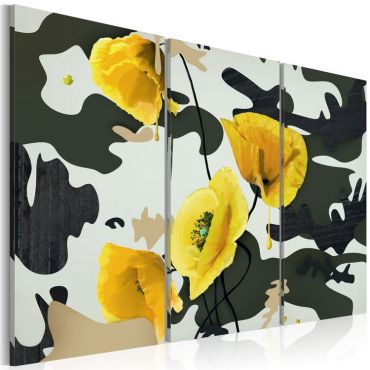 Table - Painted by poppies - triptych