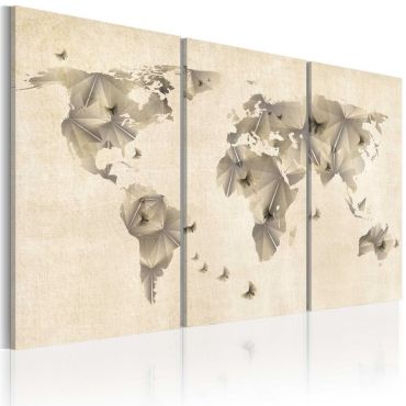 Table - Atlas of butterflies - triptych