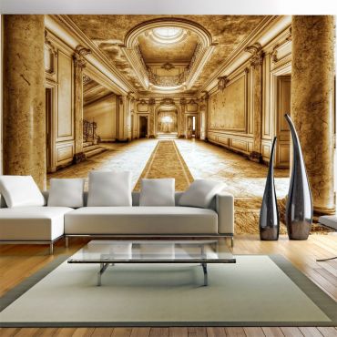 Self-adhesive photo wallpaper - Mystery marble - sepia