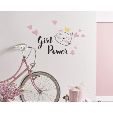Διακοσμητικά αυτοκόλλητα τοίχου Girl Power M