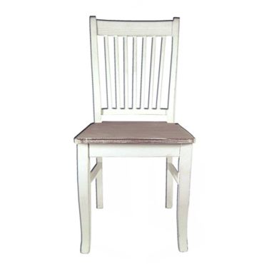 Καρέκλα με μαξιλάρι-Καφέ-Λευκό