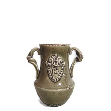 Ceramic vase with handles