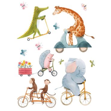 Διακοσμητικά αυτοκόλλητα τοίχου Riding Animals Ango