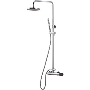 Shower mixer with shower head and column Oso