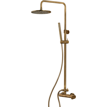 Shower mixer with shower head and column Slim Vicario II