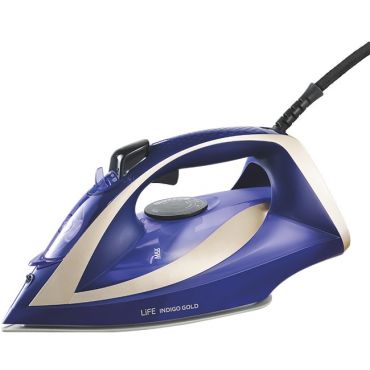 Electric steam iron Life Indigo Gold