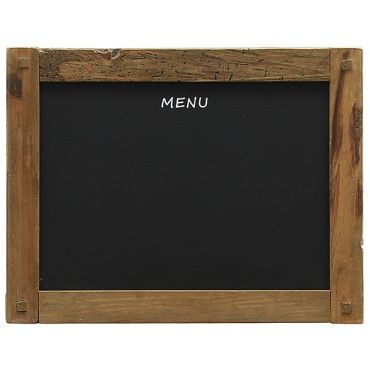 Μαυροπίνακας menu με ξύλινη κορνίζα