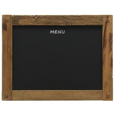 Μαυροπίνακας menu με ξύλινη κορνίζα