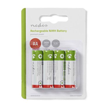 Επαναφορτιζόμενες μπαταρίες Nedis BANM26HR64B AAA-HR03 2600mAh Ni-MH 1.2V