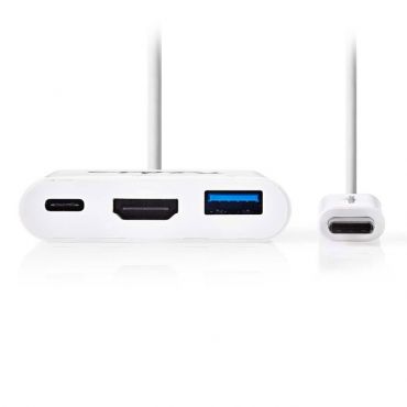 Docking Station USB 3.1 type-C σε USB-A/USB-C/HDMI Nedis CCGP64765WT02