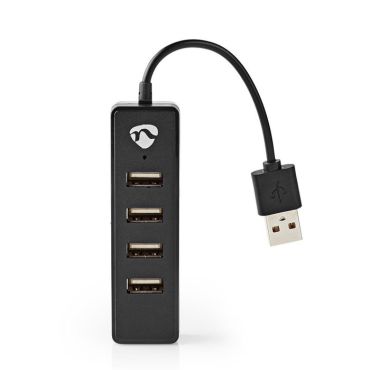 USB 2.0 Hub 4 θυρών Nedis UHUBU2420BK