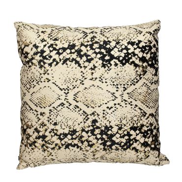 Pillow with Snake-Ecru design