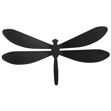 Διακοσμητικά αυτοκόλλητα τοίχου Black Dragonflies 3D πολυπροπυλενίου