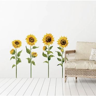 Decorative wall stickers Sunflowers L